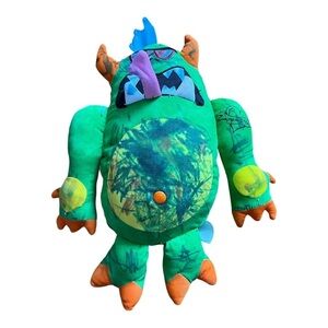 Play Along Jakks Pacific Doodle‎ Monster Plush Stuffed Toy Multicolor 10”